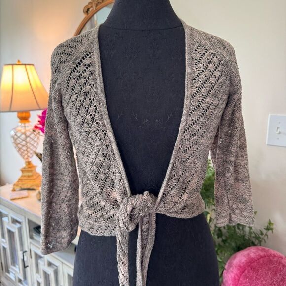Jjill tan cardigan size small - Picture 1 of 4